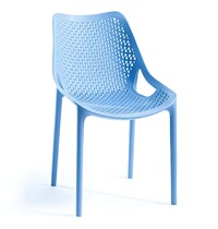 E.R.S. Stoel | Kunststof | Blauw | In-/Outdoor | 500x610x800(h)mm