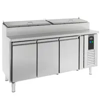 CombiSteel Saladette | 3x 1/1, 8x 3/1 GN PAN | Geheel RVS | 3 Deurs | Geforceerd | 1795x700x1085(h)mm