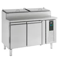 CombiSteel Saladette | STANDARD LINE | 258L | 2 Deuren (1/1 GN) | Boven 6x 1/3 GN | +2°C/+8°C | Geforceerd | Klapdeksels | 1360x700x1085(h)mm
