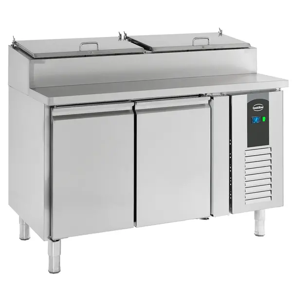 Saladette | STANDARD LINE | 258L | 2 Deuren (1/1 GN) | Boven 6x 1/3 GN | +2°C/+8°C | Geforceerd | Klapdeksels | 1360x700x1085(h)mm