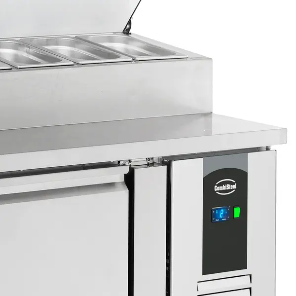 Saladette | STANDARD LINE | 258L | 2 Deuren (1/1 GN) | Boven 6x 1/3 GN | +2°C/+8°C | Geforceerd | Klapdeksels | 1360x700x1085(h)mm