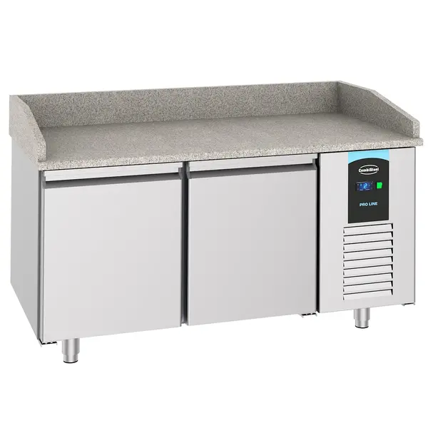 Pizzawerkbank | PRO LINE | 380L | 2 Deuren (EN600x400) | -2°C/+8°C | Geforceerd | 1550x800x1080(h)mm