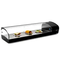 SAYL Tapasvitrine | SHARK | Zwart | +2°C/+6°C | Statisch | 1 Niveau | 1320x395x270(h)mm