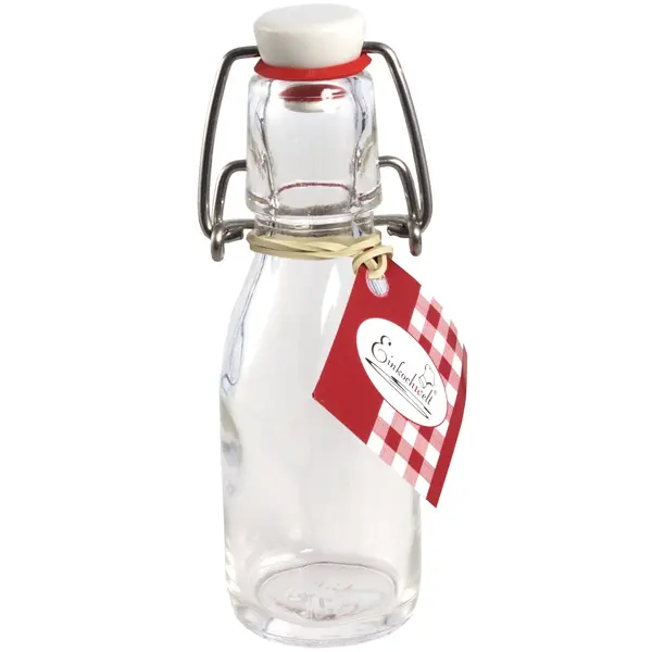 Flessen | Glas | 0.1L | Beugelsluiting (Luchtdicht) | 12 Stuks | 145(h)mm
