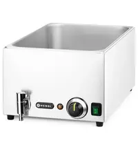 HENDI Bain-Marie | RANGER | Elektrisch | 1/1 GN | 30°C/85°C | 1kW (230V) | Aftapkraan | 332x605x241(h)mm