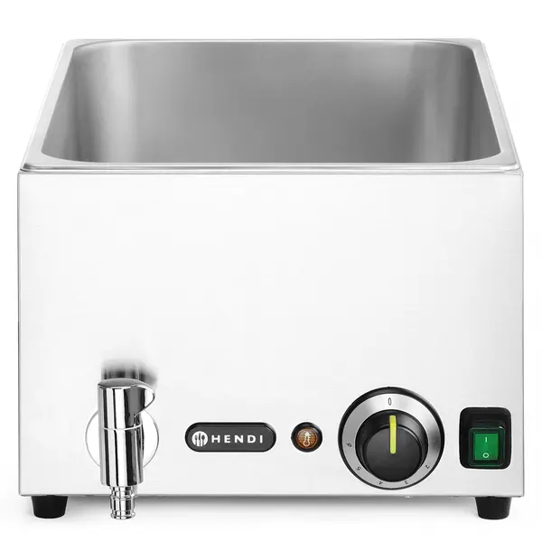 Bain-Marie | RANGER | Elektrisch | 1/1 GN | 30°C/85°C | 1kW (230V) | Aftapkraan | 332x605x241(h)mm