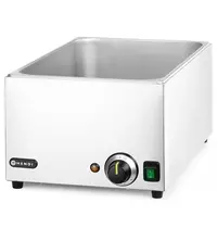 HENDI Bain-Marie | RANGER | Elektrisch | 1/1 GN | 30°C/85°C | 1kW (230V) | 332x590x241(h)mm