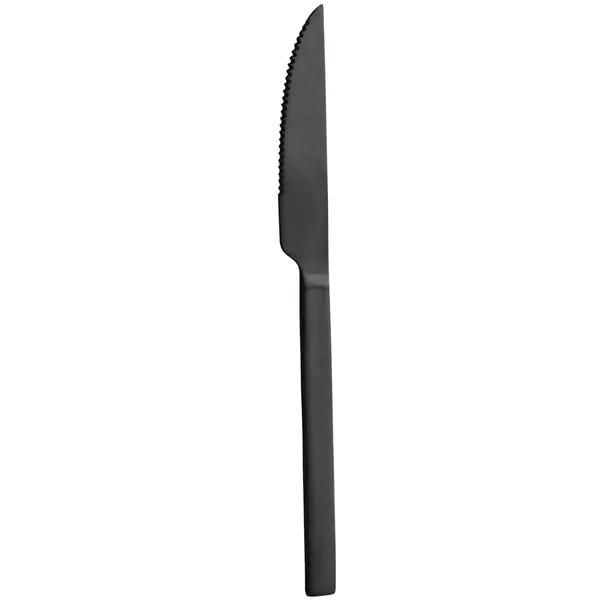 Tafelmessen | DUKE BLACK | RVS | 12 Stuks | Lengte 220mm