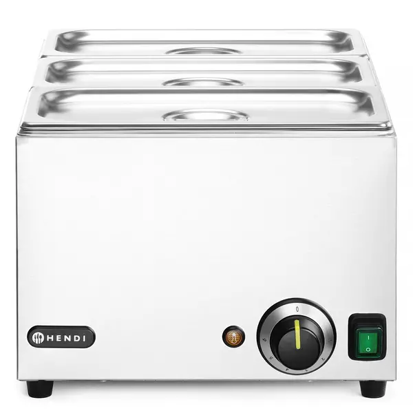 Bain-Marie | RANGER | Elektrisch | 1/1 GN | 30°C/85°C | 1kW (230V) | Incl. GN-Bakken | 332x590x242(h)mm