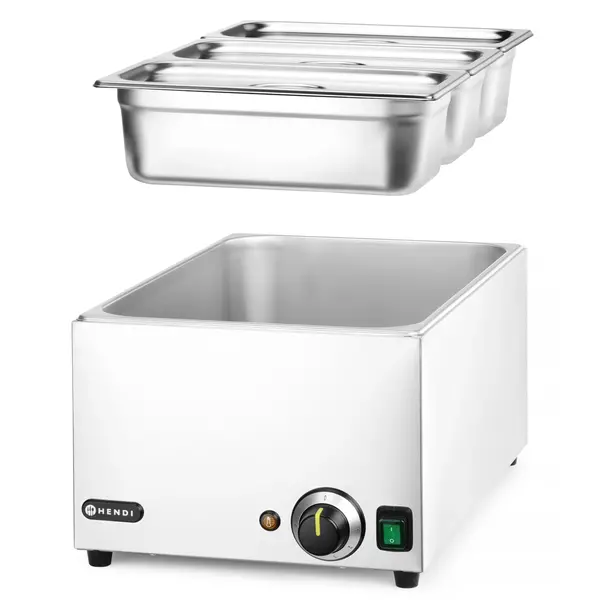 Bain-Marie | RANGER | Elektrisch | 1/1 GN | 30°C/85°C | 1kW (230V) | Incl. GN-Bakken | 332x590x242(h)mm