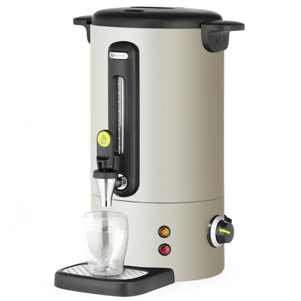 Verwarmde Drankendispenser | UNIQ (Design by Bronwasser) | Wit | 9L | 30°C/100°C | 0.95kW (230V) | Enkelwandig | Lekbak | 307x330x450(h)mm