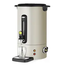 HENDI Verwarmde Drankendispenser | UNIQ (Design by Bronwasser) | Wit | 16L | 30°C/100°C | 1.65kW (230V) | Enkelwandig | Lekbak | 357x380x502(h)mm