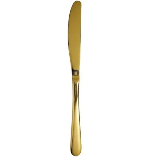 Tafelmessen | PRINCESS GOLD | RVS | 12 Stuks | Lengte 230mm