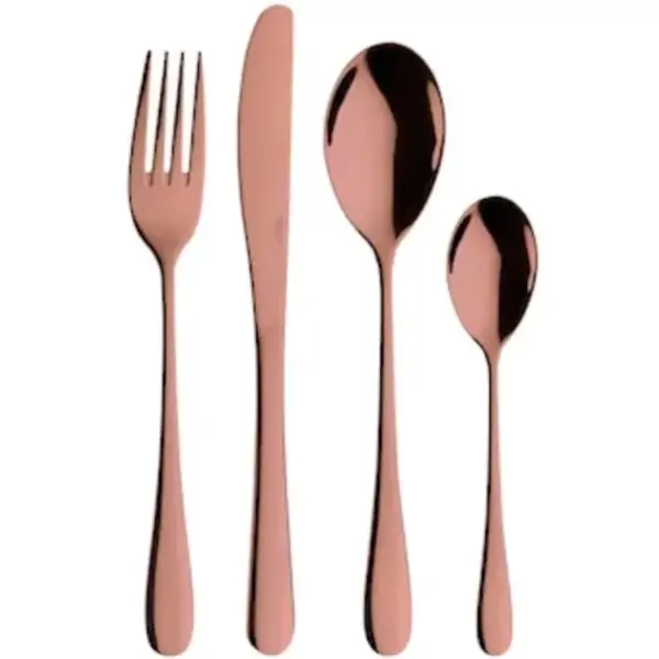 Tafellepels | PRINCESS COPPER | RVS | 12 Stuks | Lengte 218mm