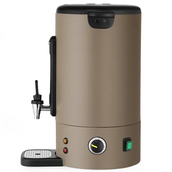 Verwarmde Drankendispenser | UNIQ (Design by Bronwasser) | Taupe | 16L | 30°C/100°C | 1.65kW (230V) | Enkelwandig | Lekbak | 357x380x502(h)mm