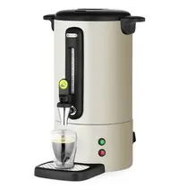 HENDI Koffiepercolator | UNIQ (Design by Bronwasser) | Wit | 7L | Warmhoudfunctie | 1.05kW (230V) | Enkelwandig | Lekbak | 307x330x450(h)mm