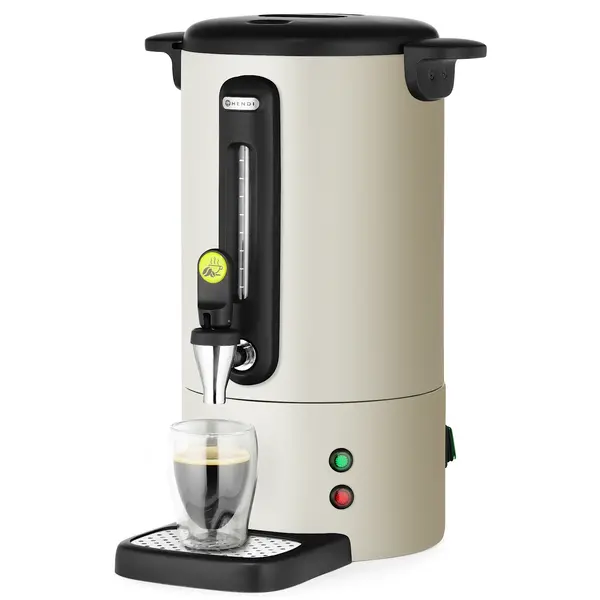 Koffiepercolator | UNIQ (Design by Bronwasser) | Wit | 7L | Warmhoudfunctie | 1.05kW (230V) | Enkelwandig | Lekbak | 307x330x450(h)mm