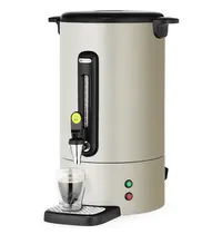 HENDI Koffiepercolator | UNIQ (Design by Bronwasser) | Wit | 14L | Warmhoudfunctie | 1.75kW (230V) | Enkelwandig | Lekbak | 357x380x502(h)mm