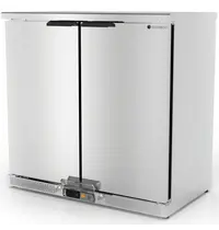 Coreco Barkoelkast | NRH | 225L | RVS | +2°C/+8°C | Geforceerd | Draaideuren | Temperatuuralarm | 925x520x850(h)mm