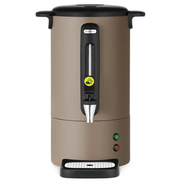 Koffiepercolator | UNIQ (Design by Bronwasser) | Taupe | 7L | Warmhoudfunctie | 1.05kW (230V) | Enkelwandig | Lekbak | 307x330x450(h)mm