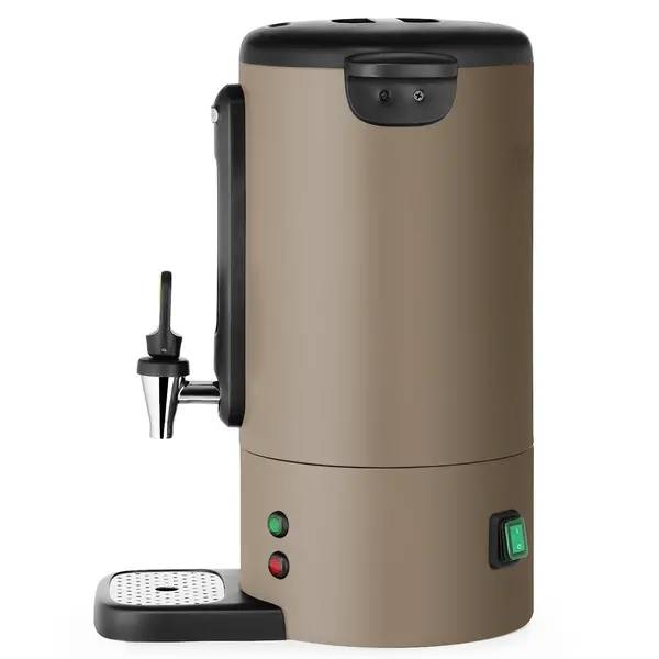 Koffiepercolator | UNIQ (Design by Bronwasser) | Taupe | 7L | Warmhoudfunctie | 1.05kW (230V) | Enkelwandig | Lekbak | 307x330x450(h)mm