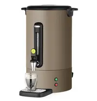 HENDI Koffiepercolator | UNIQ (Design by Bronwasser) | Taupe | 14L | Warmhoudfunctie | 1.75kW (230V) | Enkelwandig | Lekbak | 357x380x502(h)mm