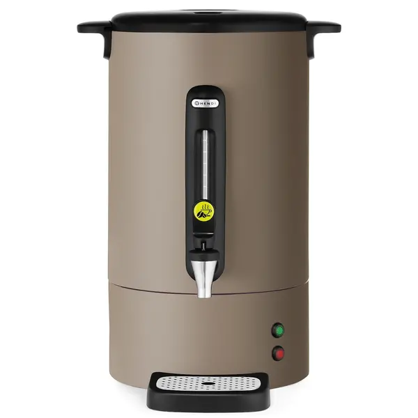 Koffiepercolator | UNIQ (Design by Bronwasser) | Taupe | 14L | Warmhoudfunctie | 1.75kW (230V) | Enkelwandig | Lekbak | 357x380x502(h)mm