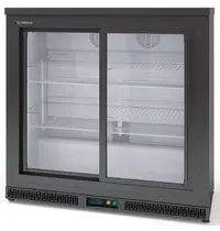 Coreco Barkoelkast | ERH | 225L | Zwart | +2°C/+8°C | Geforceerd | Schuifdeuren | Temperatuuralarm | 925x520x850(h)mm