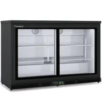 Coreco Barkoelkast | ERH | 320L | Zwart | +2°C/+8°C | Geforceerd | Schuifdeuren | Temperatuuralarm | 1375x520x850(h)mm