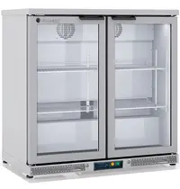 Coreco Barkoelkast | ERH | 225L | RVS | +2°C/+8°C | Geforceerd | Draaideuren | Temperatuuralarm | 925x520x850(h)mm