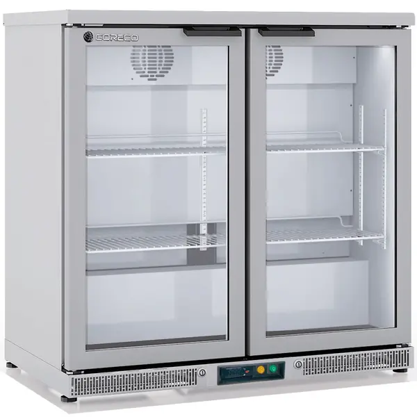 Barkoelkast | ERH | 225L | RVS | +2°C/+8°C | Geforceerd | Draaideuren | Temperatuuralarm | 925x520x850(h)mm
