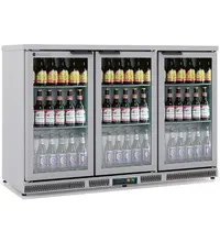 Coreco Barkoelkast | ERH | 320L | RVS | +2°C/+8°C | Geforceerd | Draaideuren | Temperatuuralarm | 1375x520x850(h)mm