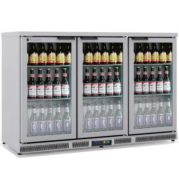 Barkoelkast | ERH | 320L | RVS | +2°C/+8°C | Geforceerd | Draaideuren | Temperatuuralarm | 1375x520x850(h)mm
