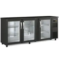 Coreco Barkoelkast | SB | 490L | Zwart | 0°C/+7°C | Geforceerd | Draaideuren | Temperatuuralarm | 2025x530x850(h)mm