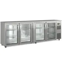 Coreco Barkoelkast | SB | 650L | RVS | 0°C/+7°C | Geforceerd | Draaideuren | Temperatuuralarm | 2565x530x850(h)mm