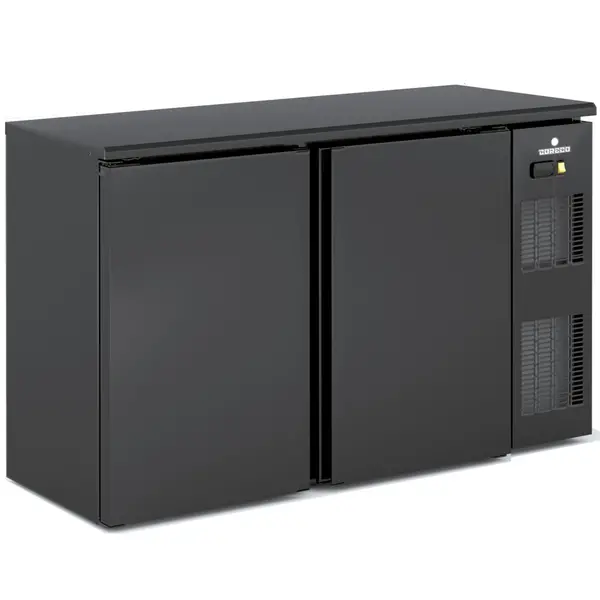 Barkoelkast | SB | 325L | Zwart | 0°C/+7°C | Geforceerd | Draaideuren | Temperatuuralarm | 1485x530x850(h)mm