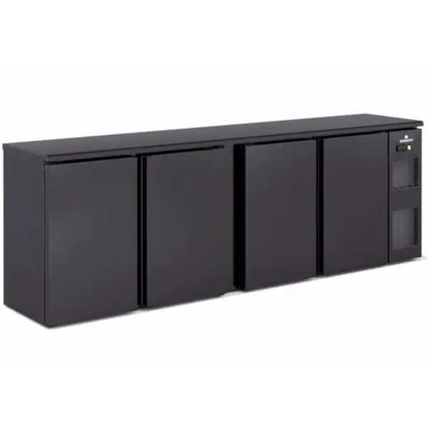 Barkoelkast | SB | 650L | Zwart | 0°C/+7°C | Geforceerd | Draaideuren | Temperatuuralarm | 2565x530x850(h)mm
