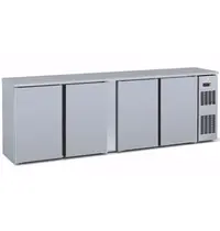 Coreco Barkoelkast | SB | 650L | RVS | 0°C/+7°C | Geforceerd | Draaideuren | Temperatuuralarm | 2565x530x850(h)mm