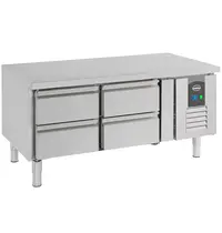 CombiSteel Koelwerkbank | Laag Model | 202L | 4 Laden | +2°C/+8°C | Geforceerd | 1200x700x650(h)mm