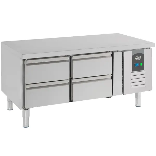 Koelwerkbank | Laag Model | 202L | 4 Laden | +2°C/+8°C | Geforceerd | 1200x700x650(h)mm
