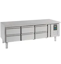 CombiSteel Koelwerkbank | Laag Model | 260L | 6 Laden | +2°C/+8°C | Geforceerd | 1600x700x650(h)mm