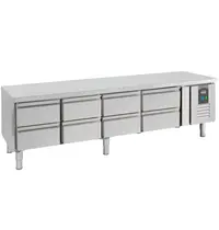 CombiSteel Koelwerkbank | Laag Model | 402L | 8 Laden | +2°C/+8°C | Geforceerd | 2000x700x650(h)mm