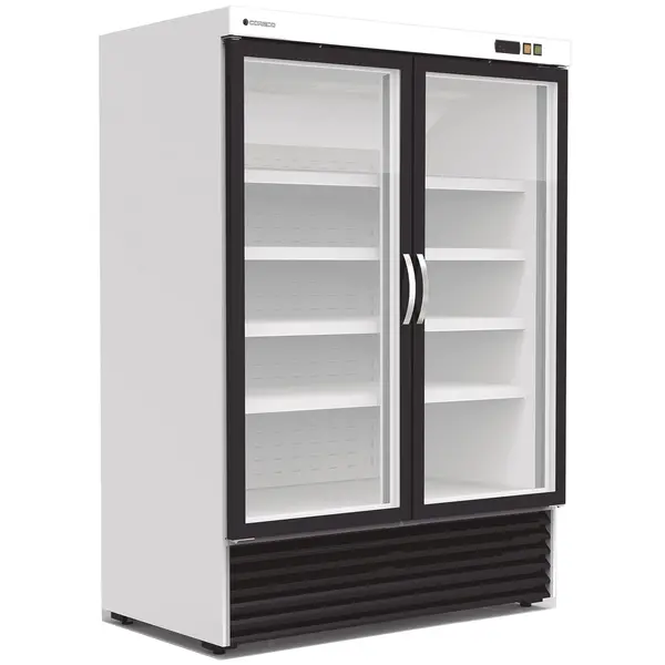 Wandvriezer | CVC | Wit/Zwart | -18°C/-25°C | Geforceerd | Draaideuren | Temperatuur-/Deuralarm | 1370x865x2065(h)mm