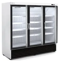 Coreco Wandvriezer | CVC | Wit/Zwart | -18°C/-25°C | Geforceerd | Draaideuren | Temperatuur-/Deuralarm | 2055x865x2065(h)mm