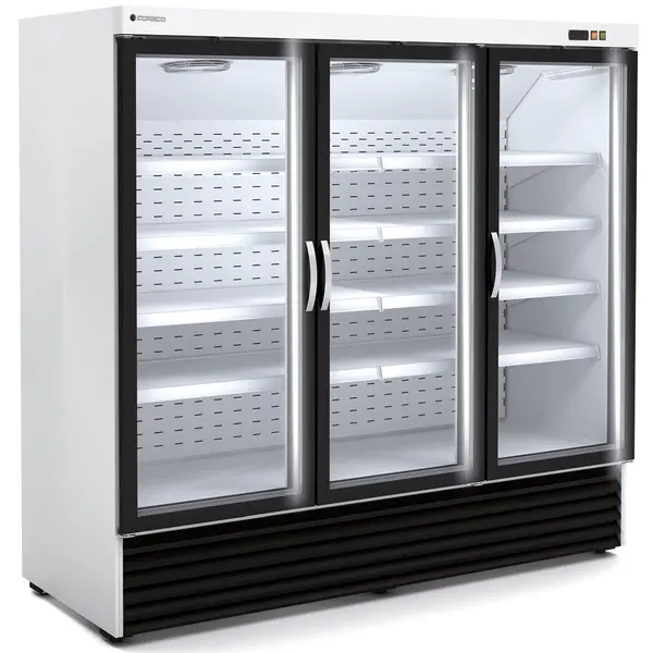 Wandvriezer | CVC | Wit/Zwart | -18°C/-25°C | Geforceerd | Draaideuren | Temperatuur-/Deuralarm | 2055x865x2065(h)mm