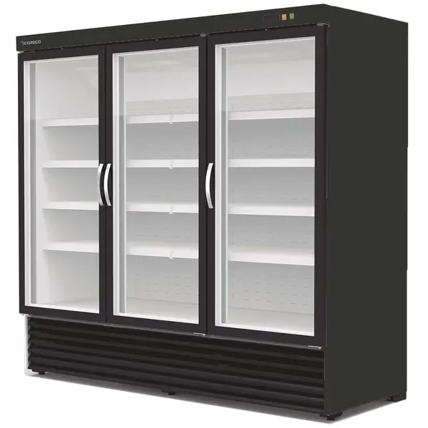Wandvriezer | CVC | Zwart | -18°C/-25°C | Geforceerd | Draaideuren | Temperatuur-/Deuralarm | 2055x865x2065(h)mm