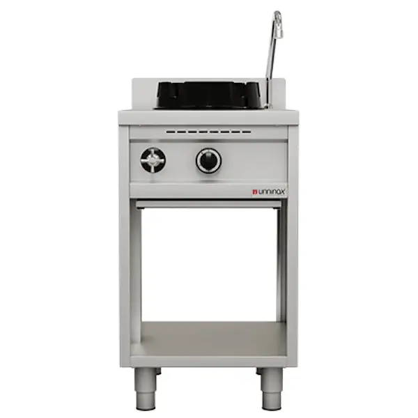 Wokfornuis | Gas | 1 Brander (15kW) | Waterkraan | Open Onderkast | 500x600x850/1000(h)mm