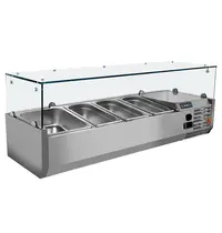 UNNICOOL Opzetkoelvitrine | 9x 1/3 GN | +2°C/+8°C | 2000x395x435(h)mm 