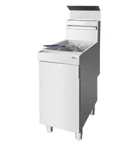 UNNI-COOKING Friteuse | Aard-/Propaangas | 21L | 0°C/195°C | 26.4kW | Aftapkraan | 394x765x900/1350(h)mm