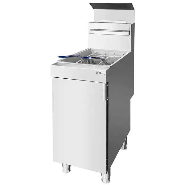 Friteuse | Aard-/Propaangas | 21L | 0°C/195°C | 26.4kW | Aftapkraan | 394x765x900/1350(h)mm
